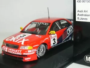 WOW EXTREMELY RARE Audi A4 Quattro #3 Jones Oran ASTC 1996 1:43 Minichamps-RS4 - Picture 1 of 3
