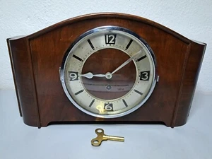 VECCHIO OROLOGIO MECCANICO DA CAMINO _ no Junghans Veglia Werhle Schatz Kienzle - Foto 1 di 11