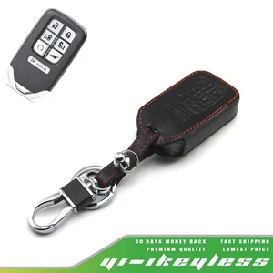 Leather Case Cover For Honda Odyssey Remote Start Smart Key KR5T4X 7B 7 Buttons - Bild 1 von 7