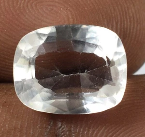 Natürlicher 9,70 ct weißer Montana Saphir Kissen lose Edelstein zertifiziert B97843 - Bild 1 von 6