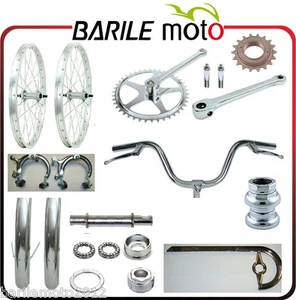 Kit Parti / Ricambi Cromati Bici Graziella 24" Ruote + Parafanghi + Manubrio ecc - Foto 1 di 1
