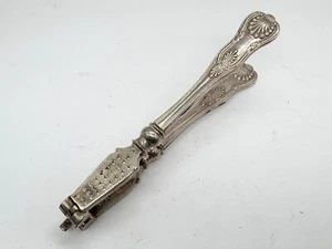 VINTAGE ANTIQUE SILVER PLATE WELL MADE OLD VICTORIAN NUT CRACKER - Picture 1 of 9