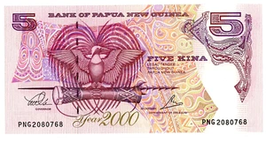 Papua Neuguinea ... P-19 ... 5 Kina ... 2000 .. Auswahl *UNC*🤩Gedenkmünze - Bild 1 von 2