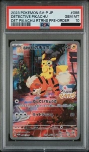 Detective Pikachu 098/SV-P Promo JAPANESE Pokemon Card PSA 10 - Picture 1 of 1