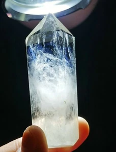 Lemurian "Blue Angel Feathers" Quartz Natural Point Crystal Rough Healing - Picture 1 of 8