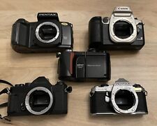 Job Lot Film Cameras: Pentax, Canon, Miranda & Nikon Untested Cameras 4 S/Repais