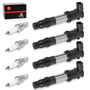 4PCS Stick Ignition Coil Iridium Spark Plug for Suzuki GSXR1000 GSXS1000 GSXS750 - Picture 1 of 12