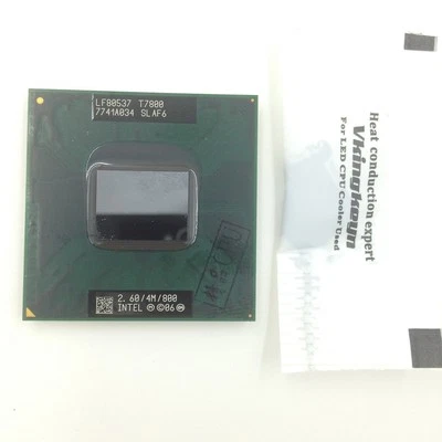 Intel Core 2 Duo T7800 2.6 GHz 800 MHz SLAF6 Socket M,Socket P CPU for Laptop  - Image 1 of 2