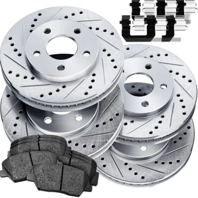 Kit de frenos y rotativos delanteros y traseros - Se adapta a Mercedes Benz C300, C350e y C40 2016-2020 Foto 1 de 4