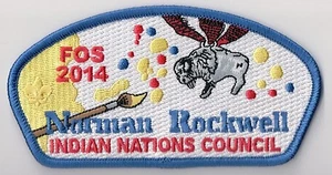 BSA Indian Nations Council, Oklahoma FOS CSP, 2014 Friends of Scouting, Rockwell - Imagen 1 de 1