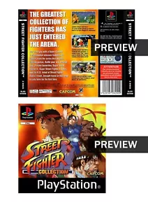 Street Fighter Collection - PlayStation PS1 Replacement Inlay Covers - Picture 1 of 3