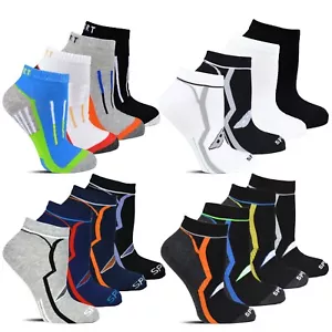 12 - 60 Paar Sneaker Socken Baumwolle Sport Freizeit Herren Damen Kurzsocken - Bild 1 von 21