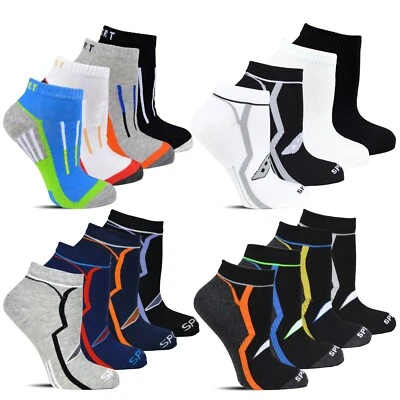 MARKENLOS 12 - 60 Paar Sneaker Socken Baumwolle Sport Freizeit Herren Damen Kurzsocken