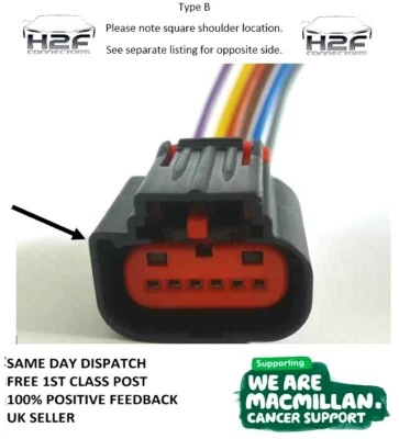 Ford Transit Mk7 Mk8 TDCI MAF B Air Mass Sensor Connector Wiring Loom WPT-1241 - Image 1 of 4