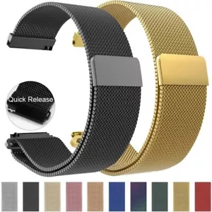 Für diverse Samsung Smartwatches Mailänder Netzschleife Metall Armband Band Armband 22mm - Bild 1 von 20
