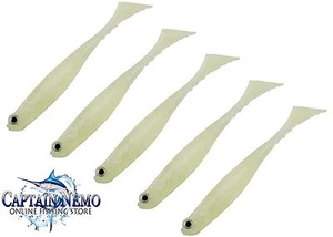 SEA HUNTER THUMPER TAIL SHADS YELLOW GLOW 4" SOFT PLASTICS FISHING LURES LURE - Picture 1 of 4