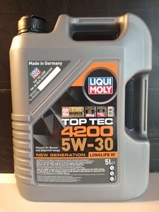 Liqui Moly 3707 Top Tec 4200 5W30 5 LITRI olio motore benzina e diesel - Foto 1 di 7