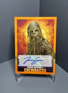 Topps Star Wars Auto Solo 2018 Chewbacca /25 A-JSC Joonas Suotamo - Picture 1 of 3
