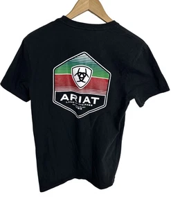 Ariat Herren T-Shirt Yuma Hexagon schwarz Größe Medium - Bild 1 von 3