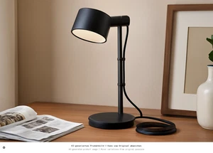 Lampada da tavolo IKEA LÖVMÅNAD nera moderna cilindrica 32 cm plastica metallo - Foto 1 di 4