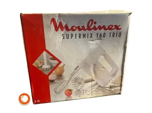 1980er Moulinex Mixer Supermix 160 Trio Handrührgerät 230V In OVP weiß France - Bild 1 von 6