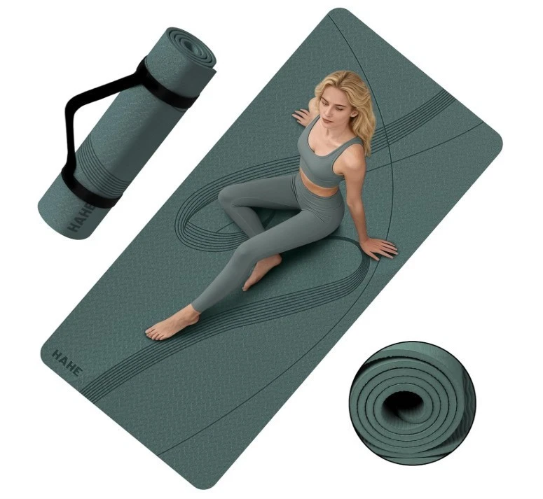 Gaiam Print Yoga Mat, Non Slip Exercise & Fitness Mat for All Types of Yoga, Pil - Image 1 of 1