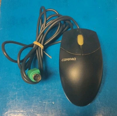 Vintage Compaq / Logitech M-S69 Black PS/2 Wired 3-Button Scroll Mouse - Image 1 of 4