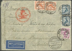 ZEPPELINPOST 1933, 4. Viaggio in Sud America, consegna Friedrichshafen,  - Foto 1 di 2