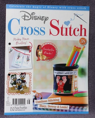 DISNEY HACHETTE cross stitch magazine ISSUE 38 please read description - Image 1 of 4