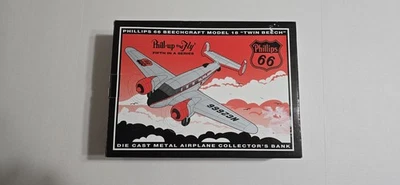 Phillips 66 Beechcraft Model 18 Twin Beech Die Cast Metal Airplane - Image 1 of 4
