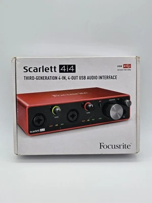 Focusrite Scarlett 4i4 3rd Gen 4x4 USB Audio Interface In Box TESTED UNIT ONLY  - Image 1 of 4