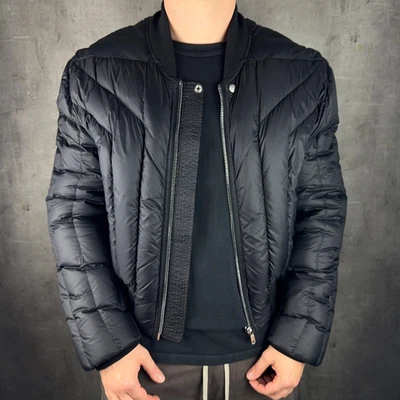 RICK OWENS FW23 Luxor Cropped Geth Bomber Liner Jacket Size 50 - image 1 of 4