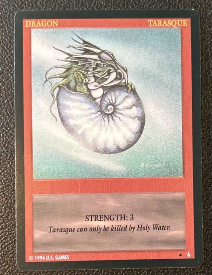 Wyvern CCG 1994 Limited Edition Uncommon Card Dragon Tarasque #6 - Image 1 of 1