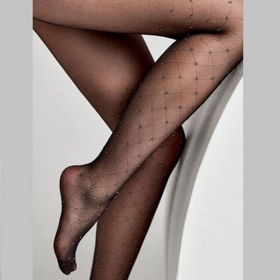 Conte Lusso transparente Strumpfhose 20 DEN Strumpfhose schwarz Lurex... - Bild 1 von 4