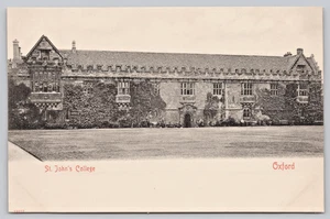 Postal Inglaterra St John's College Universidad de Oxford Reino Unido Oxfordshire c1910 - Imagen 1 de 2