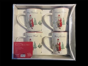Old World Santa Mug Set World Market Brand New In Box - Picture 1 of 2