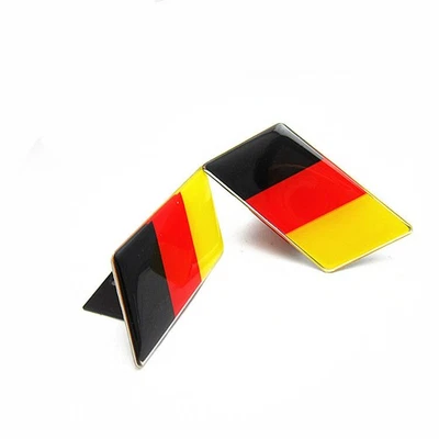 1x Germany Flag Car Resin Front Grille Grill Emblem Badge Sticker For Volkswagen - Image 1 of 4