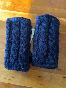Sweater Venture Fingerless Gloves Mittens Fleece Lined Wool Hand Knit WARM! - Picture 1 of 3