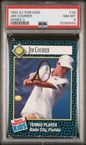 1992 Sports Illustrated S.I. for Kids #39 JIM COURIER Tennis Champion PSA 8 - Picture 1 of 2