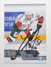 2015-16 KHL Ak Bars Kazan #AKB-011 Justin Azevedo Autograph (ver.1)