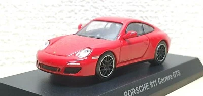 1/64 Kyosho PORSCHE 911 CARRERA GTS ROJO modelo de coche fundido a presión Foto 1 de 3