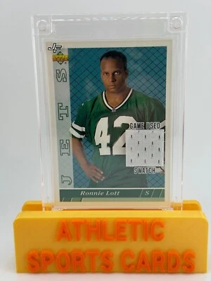 1993 Upper Deck Jersey Fusion Game Used Swatch - Ronnie Lott #463 - Image 1 of 2