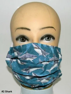 #2 - Shark 100% Cotton Face Mask 100% Cotton - Picture 1 of 6