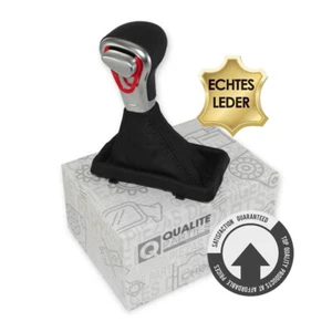 LEDER SCHALTKNAUF + SCHALTSACK FÜR AUDI A3 8P A4 8K B8 A5 8T A6 C6 Q5 AUTOMATIK  - Bild 1 von 1