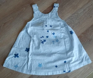 Sommerkleid mit Blumenmotiv, hellblau von vertbaudet, Gr. 102 - Bild 1 von 2