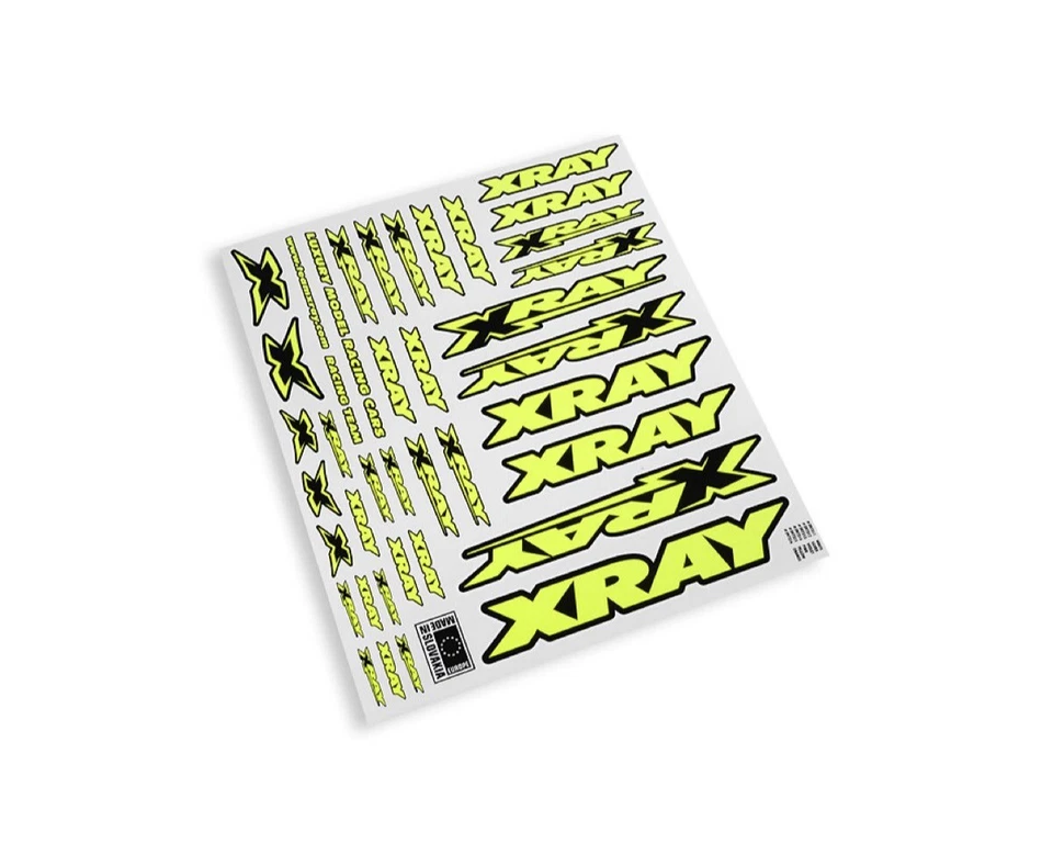 XRAY Sticker For Body Neon Yellow XRA397315 XB4 2025, XB2 2025, XB4 2024, XB2 .. - Bild 1 von 1