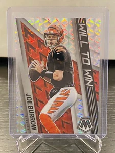 2022 Mosaic Joe Burrow Silver Mosaic Prizm Will To Win - Picture 1 of 1