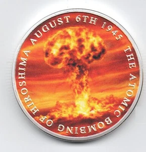 Enola Gay Gold Silver Coin United States of America Bomber Nuke WW2 Disaster USA - Picture 1 of 23