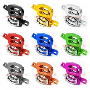 For Yamaha YZ450F/WR250F 2001-2008 07 Footrests Foot Peg Stakes Dirt Bike Pedals - Foto 1 di 6