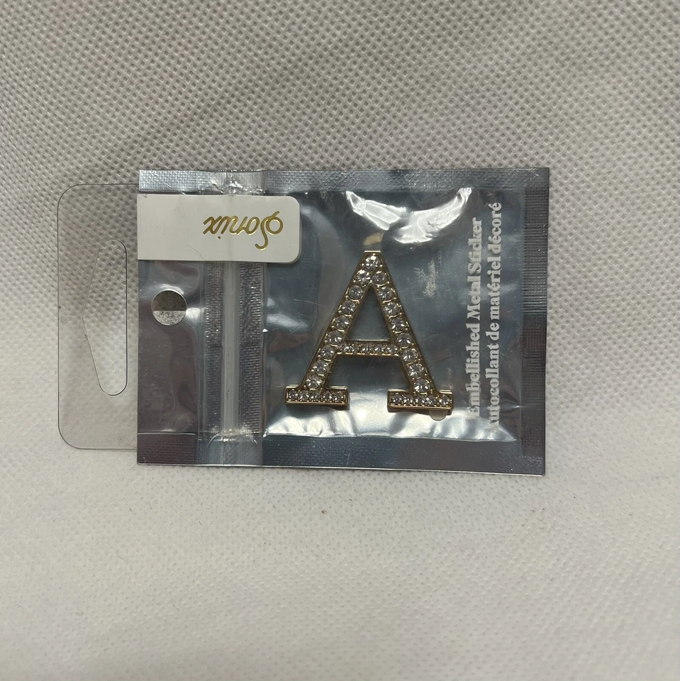 Sonix кристалл украшенный металлические буквы алфавита наклейка-прозрачный (а) - Изображение 1 из 1